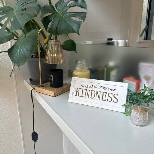 キャンドル、観葉植物など