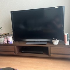 おしゃれローボード、ヴィンテージウッドカラーTV台の画像