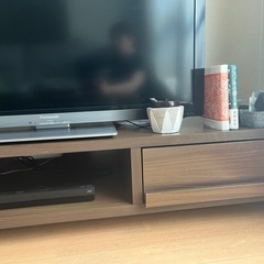 おしゃれローボード、ヴィンテージウッドカラーTV台の画像