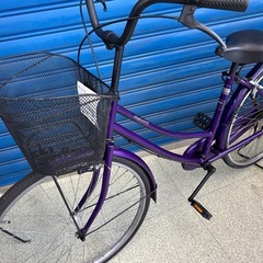 リユースのサカイ東金店 自転車 26インチ 紫 TJ13480の画像