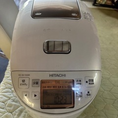 日立 圧力スチームIH炊飯器 5.5合 パールホワイト RZ-BV100M Wの画像