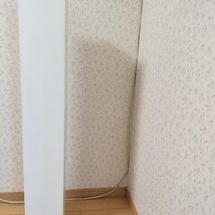 木製　スリム　トイレラック　ホワイトの画像