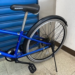 リユースのサカイ東金店 自転車 26インチ 青 ※サドル破れあり TJ13482の画像