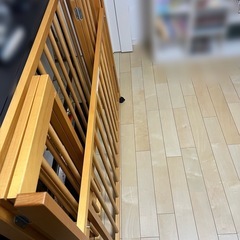 ベビーベッド 木製の画像