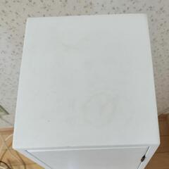 木製　スリム　トイレラック　ホワイトの画像