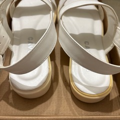 【中古品】サンダル　ホワイト　サイズS の画像