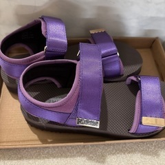 【美品・中古品】サンダル　パープル　サイズMの画像