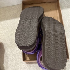 【美品・中古品】サンダル　パープル　サイズMの画像
