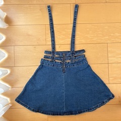 吊り　スカート　S デニム　ジーンズの画像