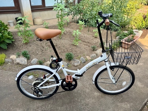折りたたみ自転車、20インチ、シマノ6段、きれいです。