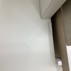 【取りに来られる方限定】　ニトリ　レンジボード　２枚扉　使用感・割れ有の画像
