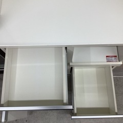 【取りに来られる方限定】　ニトリ　レンジボード　２枚扉　使用感・割れ有の画像