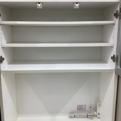 【取りに来られる方限定】　ニトリ　レンジボード　２枚扉　使用感・割れ有の画像