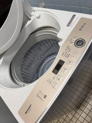 名古屋近郊限定　2023年　シャープ　洗濯機　6kg 2023年シャープ洗濯機6kg ② (qqq) 池下の生活家電《洗濯機》の