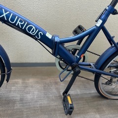 (決)パンク　折りたたみ自転車の画像