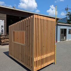 群馬県下仁田町産・自社加工の木製ブース構造】展示品｜直接取引限定（甘楽郡下仁田町上小坂エリア）の画像