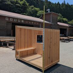 群馬県下仁田町産・自社加工の木製ブース構造】展示品｜直接取引限定（甘楽郡下仁田町上小坂エリア）の画像