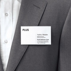 名刺型名札　回転クリップ式　PLUS CT-002の画像