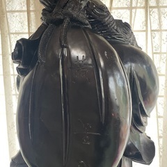 黄貴袋をもってる。優しい笑顔の福神様の画像