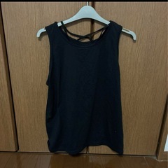 sweetfleur ネイビートップス＆ブラックタンクトップセット　　4Lの画像