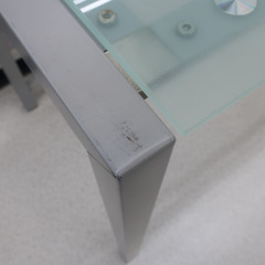 家具 ワークデスク　ガラストップ 【コンプオフ金沢野々市店】の画像