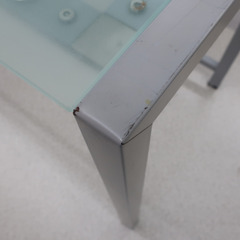 家具 ワークデスク　ガラストップ 【コンプオフ金沢野々市店】の画像
