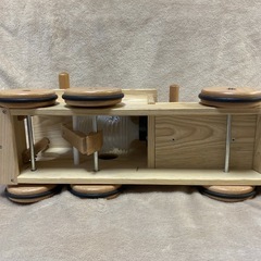 KOIDE コイデ 汽車ポッポ 木輪 手押し車 玩具 木製 木のおもちゃ インテリア 子ども 音が鳴る 日本製 レトロ の画像