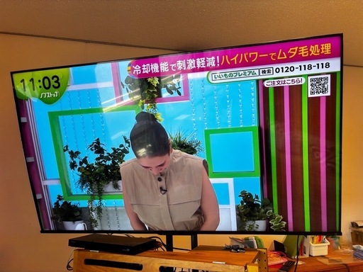 65インチ 東芝 REGZA 21年製 65M550K 画面浮きあり