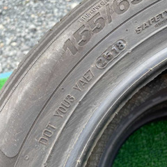 【新品】訳あり3本セット　ノーマルタイヤ　KUMHOTIRE sense se11 155/65　R13　18年製の画像