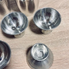 南部錫 徳利と盃のセットの画像