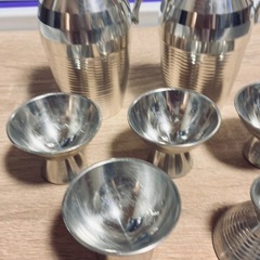南部錫 徳利と盃のセットの画像