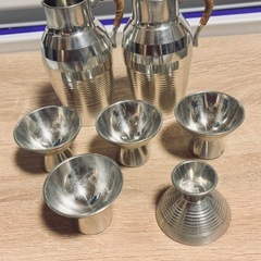 南部錫 徳利と盃のセットの画像