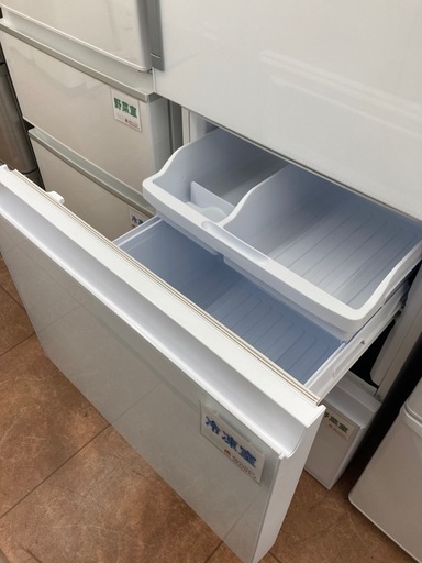 ?SHARP シャープ?350L冷蔵庫?どっちもドア?ガラストップ?プラズマクラスター?自動製氷?ホワイト?SJ-GW35F-W?65