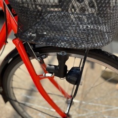 26インチ　自転車　買い物カゴ付きの画像