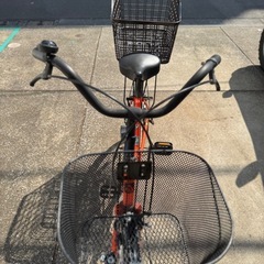 26インチ　自転車　買い物カゴ付きの画像