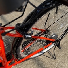 26インチ　自転車　買い物カゴ付きの画像