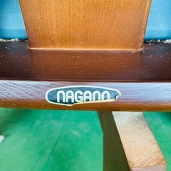 NAGANO ナガノインテリア　ダイニングチェア　４脚セット　360℃回転　汚れ有の画像