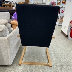 リユースのサカイ東金店 リラックスチェア 黒 TJ13489の画像