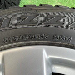 NISSAN純正 アルミタイヤ 17×6 1/2J BRIDGESTONE 215/60R17 96Q 4本セットの画像