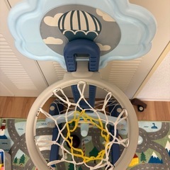 子供用のミニバスケットボールとサッカーゴール3wayの画像