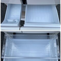 美品 Panasonic パナソニック 冷蔵庫 NR-FVF461-W 455L フレンチドアの画像