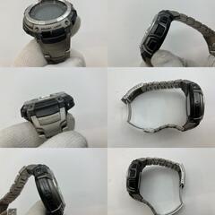 CASIO PROTREK PRW-1000TJ コマ４個付　腕回り17ｃｍ　タフソーラー　マルチバンド5　　トリプルセンサー　チタンバンド　電波ソーラー　メンズ腕時計　取説　オープンギャランテイ、あまりゴマ４個付　送料無料の画像