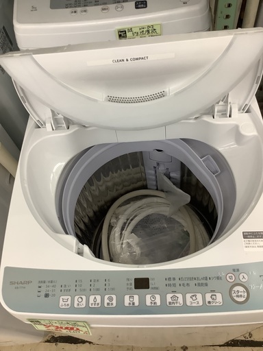 シャープ 7kg 洗濯機 ES-T714 管D250725GK (ベストバイ 静岡県袋井市)