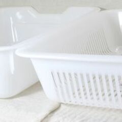 ☆ダイソー 水切りかご＆水切りかごトレイ 165円商品２つ【未使用】の画像