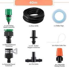 【新品】40m ミストシャワー スプリンクラー 散水 噴霧 灌漑システムの画像