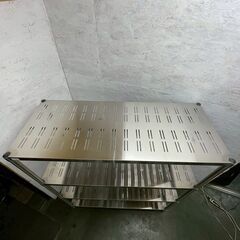 【tanico】タニコー ステンレス製 3段ラック 状態良好 スチールラック 厨房 厨房機器 店舗 店舗用品 ステンレスラック 厨房用品 Y1931の画像