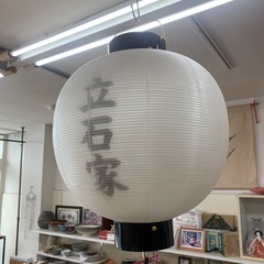 お盆　提灯製造してます　絹二重張　尺四　の画像