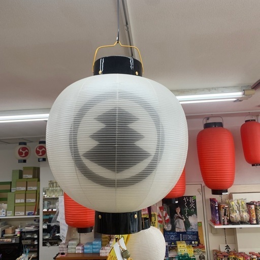 お盆　提灯製造してます　絹二重張　尺四