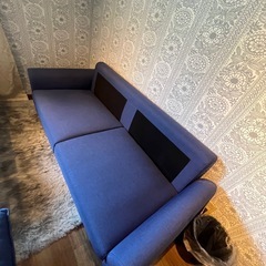 ソファー　濃紺　青の画像
