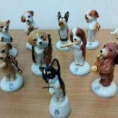 0725-104 Puppy's Philharmonic Orchestra 12体セット　犬の楽団の画像
